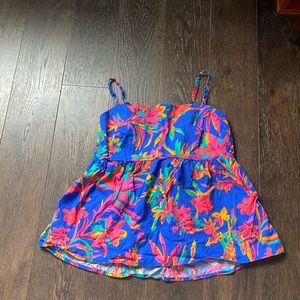 J.Crew floral spaghetti top